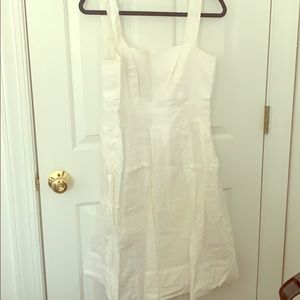 White detailed dress